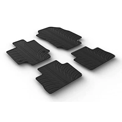 Abbildung von Gledring 0694 Fußmattensatz Gummi vorne und hinten 4 schwarz 750mm 550mm TOYOTA: RAV4 V