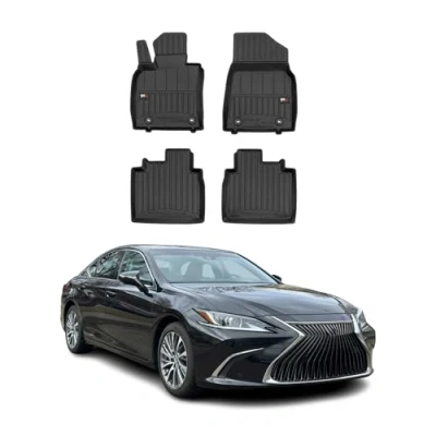 Abbildung von OMAC Gummi Fußmatten kompatibel mit Lexus ES 2018 2023 Premium TPE Automatten 4tlg