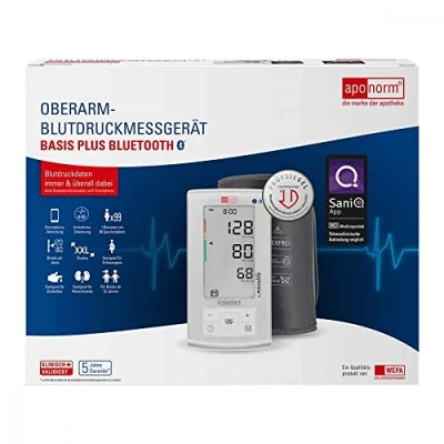 Abbildung von aponorm Basis Plus Bluetooth Oberarm Blutdruckmessgerät 1 St