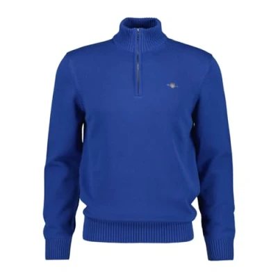Abbildung von GANT Casual HALF ZIP Strickpullover, Herren, Größe: XL, Rich blue