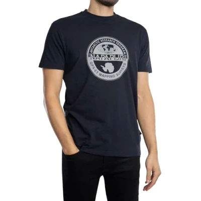 Abbildung von Napapijri Sbollo 2 Tshirt print, Herren, Größe: Medium, Blu marine