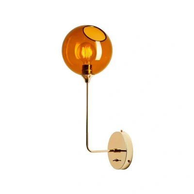 Abbildung von Wandleuchte Ballroom Long, bernstein, Glas, mundgeblasen