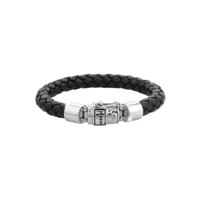 Abbildung von Kuzzoi Chunky Braided Armband silvercoloured, Herren, Größe: 19, Silver coloured