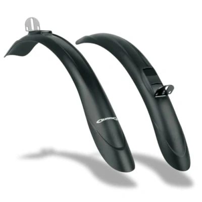 Abbildung von SKS GERMANY BEAVERTAIL Set Schutzblech für Touren und Trekkingbikes (Fahrradzubehör aus schlagfestem Hochleistungskunststoff, optimaler Spritzschutz, leichte Montage, inkl. Stahlwinkel), Schwarz