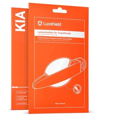 Abbildung von Luxshield Auto Türgriff Schutzfolie Griffmulde für Kia Stonic I 2017 2024 Kratzschutz, Lackschutzfolie Transparent glänzend