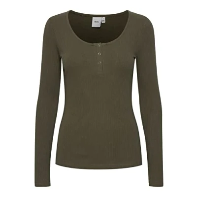 Abbildung von ICHI Ihsuper LS Strickpullover, Damen, Größe: XS, Ivy green