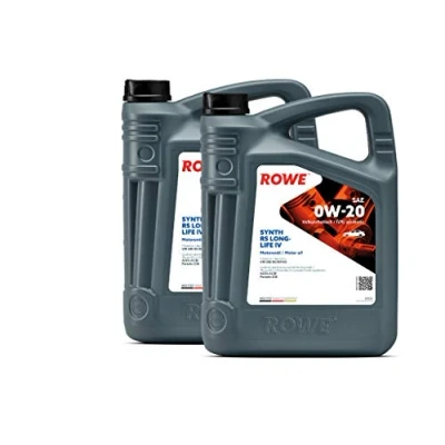 Abbildung von 10 (2x5L) Liter ROWE HIGHTEC SYNTH RS LONGLIFE IV SAE 0W 20 Motoröl Made in Germany
