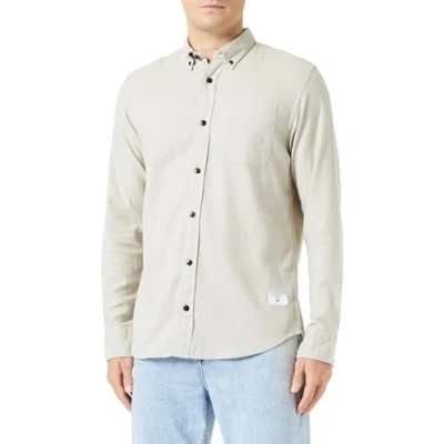 Abbildung von Jack &amp; Jones Premium Jprblubrook Solid Hemd, Herren, Größe: Medium, Island fossil
