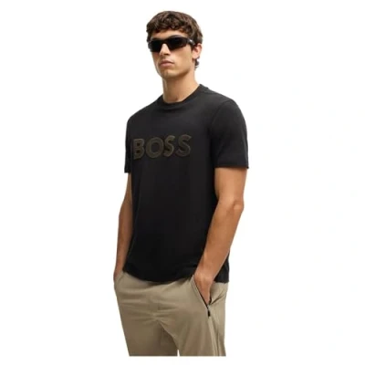 Abbildung von BOSS TEE LOGO Tshirt print, Herren, Größe: Large, Black