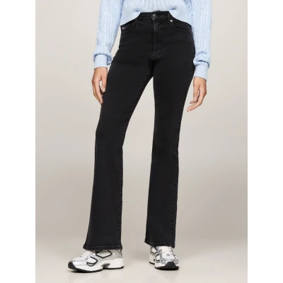 Abbildung von Tommy Jeans Sylvia Flared Jeans, Damen, Größe: 29x30, Denim black