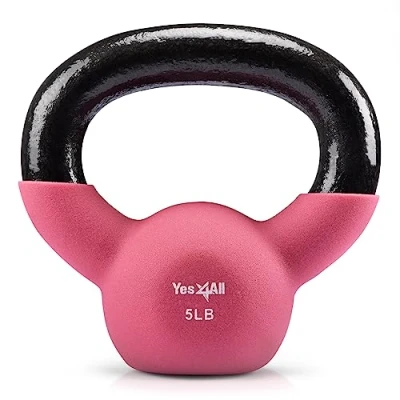 Abbildung von Yes4All Neopren beschichtete Kettlebell Gewichte, Krafttraining Kettlebells (2,3 kg Fruchttaube)