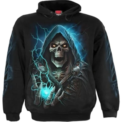 Abbildung von Spiral Dead Metal Männer Kapuzenpullover schwarz XL 100% Baumwolle Basics, Rockwear, Totenköpfe