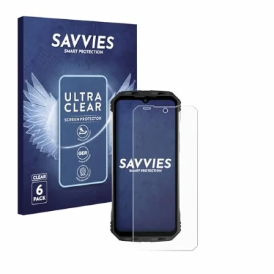 Abbildung von Savvies 6 Stück Schutzfolie für Doogee S100 Displayschutz Folie Ultra Transparent