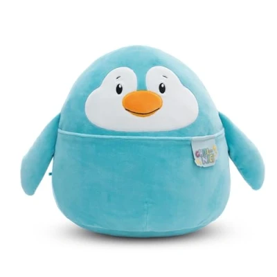 Abbildung von NICI Kuscheltier Chill Pinguin 20cm blau Stofftier aus weichem Plüsch, niedliches Plüschtier zum Kuscheln und Spielen, für Kinder &amp; Erwachsene, tolle Geschenkidee 61792