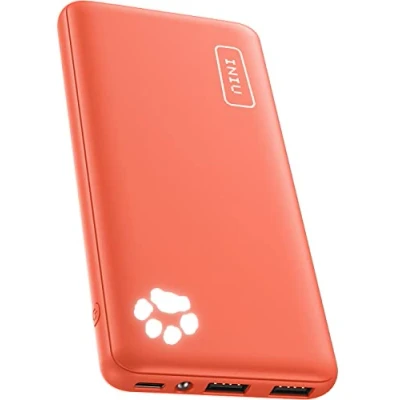 Abbildung von Power Bank, INIU Ultra Sottile &amp; Leggero Powerbank 10000mAh Doppia Uscita 3A ad Alta Velocità, Porta USB C da Esterno Caricatore Portatile di Torcia per iPhone 16 15 14 13 12 Pro Max