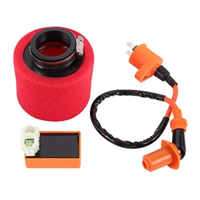 Abbildung von GOOFIT 6 pin CDI Zündspule und Luftfilter Ersatz für GY6 50cc 60cc 80cc 125cc 150cc ATV Dirtbike Go Kart Moped and Scooter