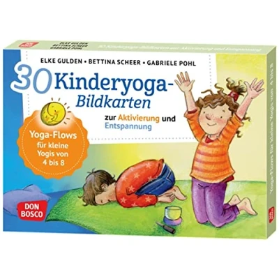 Abbildung von 30 Kinderyoga Bildkarten zur Aktivierung und Entspannung: Yoga Flows für kleine Yogis von 4 bis 8. mit beliebten Asanas, die ... innere Balance. Ideen auf Bildkarten)