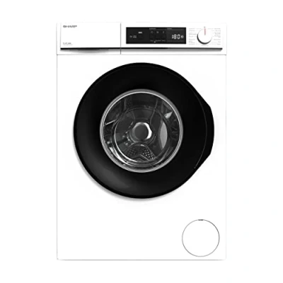 Abbildung von Sharp Waschmaschine ES W714IAW1 DE, 7 kg, 1400 U/min, Inverter Motor, AquaStop, Überlaufschutz, LED Diplay, 15 Programme