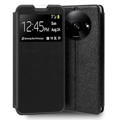 Abbildung von Cool Flip Cover für Xiaomi, Redmi A3, einfarbig, Schwarz