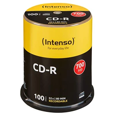 Abbildung von Intenso CD Rohling 100 Rohlinge R 80Min 700MB 52x Spindel