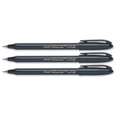Abbildung von 12 x Pilot Permanentmarker Ultrafein 0,4mm Rundspitze schwarz
