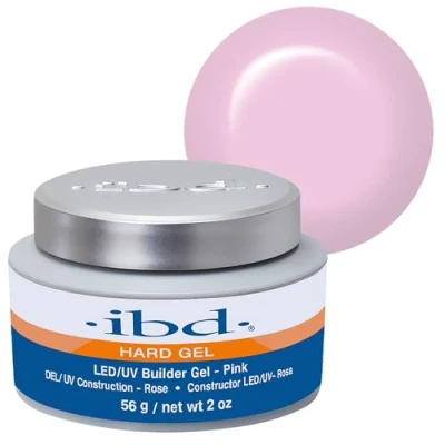 Abbildung von IBD Hard Gel LED/UV Builder Pink, 1er Pack (1 x 56 g) MADE IN USA Premium Aufbaugel für Gelnägel