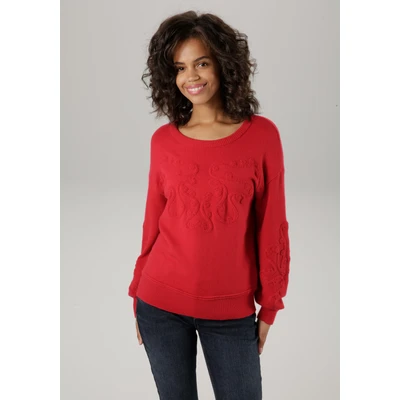 Abbildung von Aniston CASUAL Strickpullover, mit eingestrickten Ornamenten NEUE KOLLEKTION
