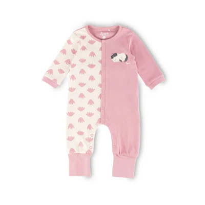 Abbildung von sigikid Pyjama für Kinder, Größe: 74, Rosa weiß