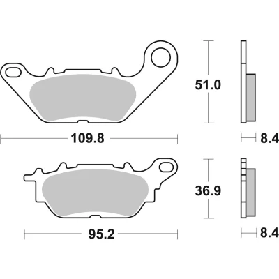 Abbildung von TRW Organic Allround MCB812 Bremsbelagsatz