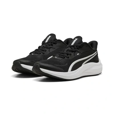 Abbildung von Puma Skyrocket LITE 2 Unisex Laufschuh Trail black/white/silvercoloured für Kinder, Größe: 36, Black/white/silver coloured Schuhe