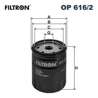 Abbildung von FILTRON OP 616/2 Ölfilter 3/4 16 UNF Anschraubfilter SKODA: Fabia I Schrägheck, 1 Combi, Octavia VOLKSWAGEN: Lupo / 3L