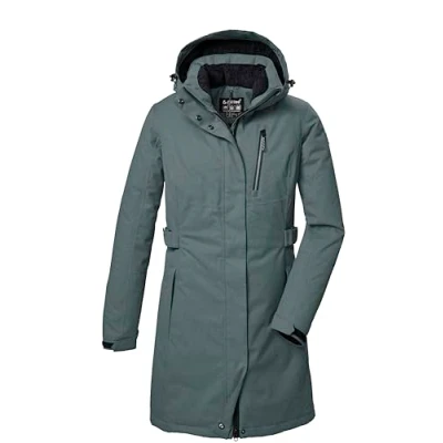 Abbildung von killtec Damen Funktionsparka/Parka mit abzippbarer Kapuze KOW 303 WMN PRK, blaugrau, 48, 41815 000