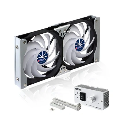 Abbildung von TITAN 35 132 Kühlschrank doppellüfter, Multi Colored, 120 mm