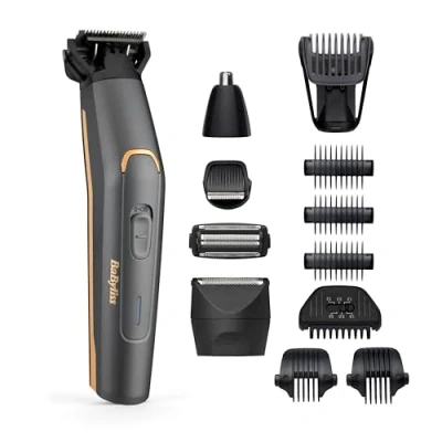 Abbildung von BaByliss Multifunktionstrimmer Graphite Multi Trimmer MT987E, Langlebige Graphit Klinge, 12 in 1 Funktionr