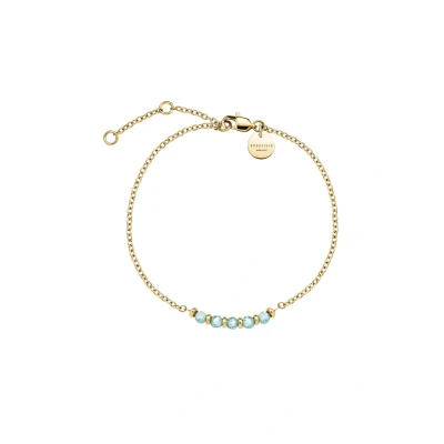 Abbildung von Rosefield 5 ROW Stone Armband, Damen, Größe: One Size, Blue and silver coloured