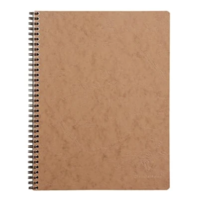 Abbildung von Clairefontaine 782562C Collegeblock / Heft Age Bag mit Doppelspirale, DIN A4+, 24x32cm, 80 Blatt abtrennbar, perforiert, 4 fach gelocht, liniert, Rot, 1 Stück