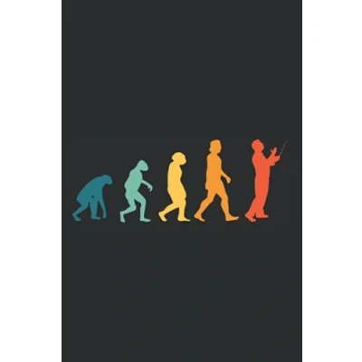 Abbildung von Dirigent Notizbuch: Evolution Retro Chorleiter Chorleitung / 6x9 Zoll 120 linierte Seiten