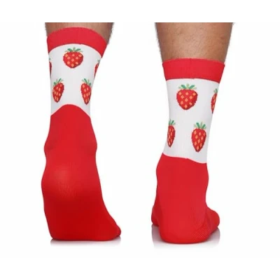 Abbildung von TODO Erdbeeren Fahrradsocken Herren und Damen. Atmungsaktive Rennrad Socken Herren. Fahrrad Socken, Rennradsocken (Erdbeeren 39 42)