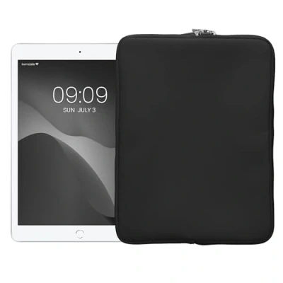 Abbildung von kwmobile Tablet Hülle kompatibel mit 12,4&quot; 12,9&quot; Universal Neopren Tasche Cover Case Schutzhülle Sleeve in Dunkelgrau