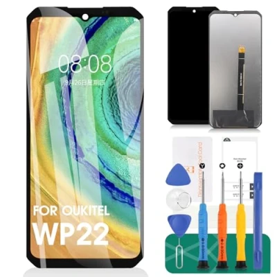 Abbildung von Ersatz Touch Digitizer für Oukitel WP22 LCD Display (Schwarz, ohne Rahmen)