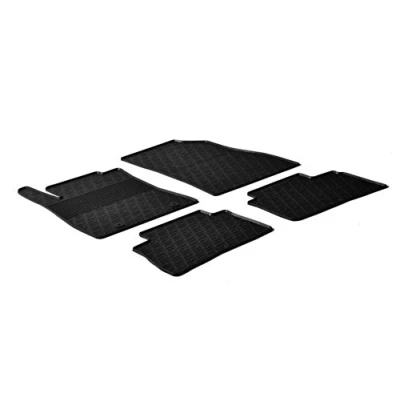 Abbildung von Gledring 0293 Fußmattensatz Gummi vorne und hinten 4 schwarz 750mm 550mm NISSAN: Juke