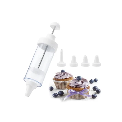 Abbildung von Westmark Garnierkünstler/Garnierspritze, Mit 5 Tüllen, Füllmenge: 180 ml, Kunststoff/Rostfreier Edelstahl, Transparent/Weiß, 31152260