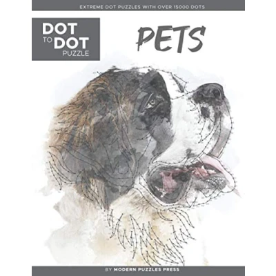 Abbildung von Pets Dot to Puzzle (Extreme Puzzles with over 15000 dots) by Modern Press: Extreme Books for Adults Challenges complete and color (Modern Books)