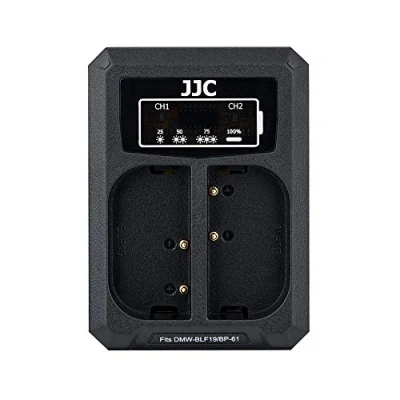 Abbildung von JJC USB Dual Ladegerät Akkulader für Panasonic S5II S5IIX S5 G9 GH6 GH5s GH5 GH4 GH3, Sigma sd Quattro, Quattro H Kameras DMW BLF19 und BP 61 Akku