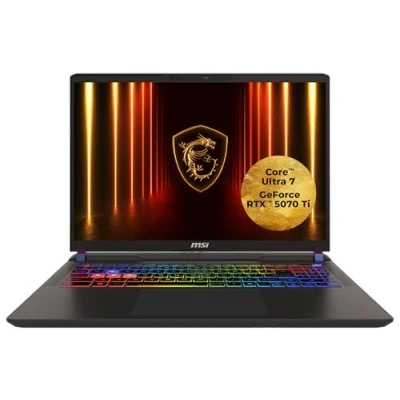 Abbildung von MSI Vector 16 HX AI Gaming Laptop, 16&quot; QHD+ 240 Hz Display, Intel® Core™ Ultra 7 255HX, NVIDIA GeForce RTX 5070 Ti, GB RAM, 1 TB SSD, Windows 11 Home, QWERTZ Tastatur, Cosmos Grau, A2XWHG 264