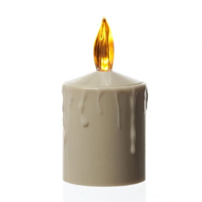 Abbildung von MARELIDA LED Kerze Grabkerze Grablicht für Laternen flackernd H: 11,5cm Sensor (1 tlg)