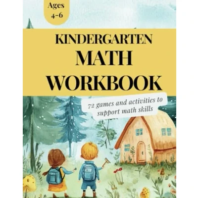 Abbildung von Fun Educational Kindergarten Math Workbook: Preschool Counting Learning Activities, Learn to Count for Kids Ages 4 6, Addition and Subtraction, Mazes, Number Tracing