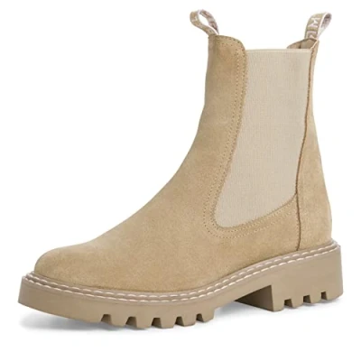 Abbildung von Tamaris Plateaustiefelette, Damen, Größe: 37, Beige suede Schuhe