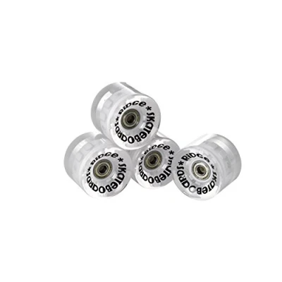 Abbildung von Ridge Cruiser Rollen Skateboard BLAZE LED Leuchtrollen Mini Räder, White, R