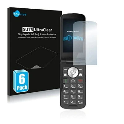 Abbildung von Savvies 6 Stück Schutzfolie für Emporia TOUCHsmart.2 Displayschutz Folie Ultra Transparent